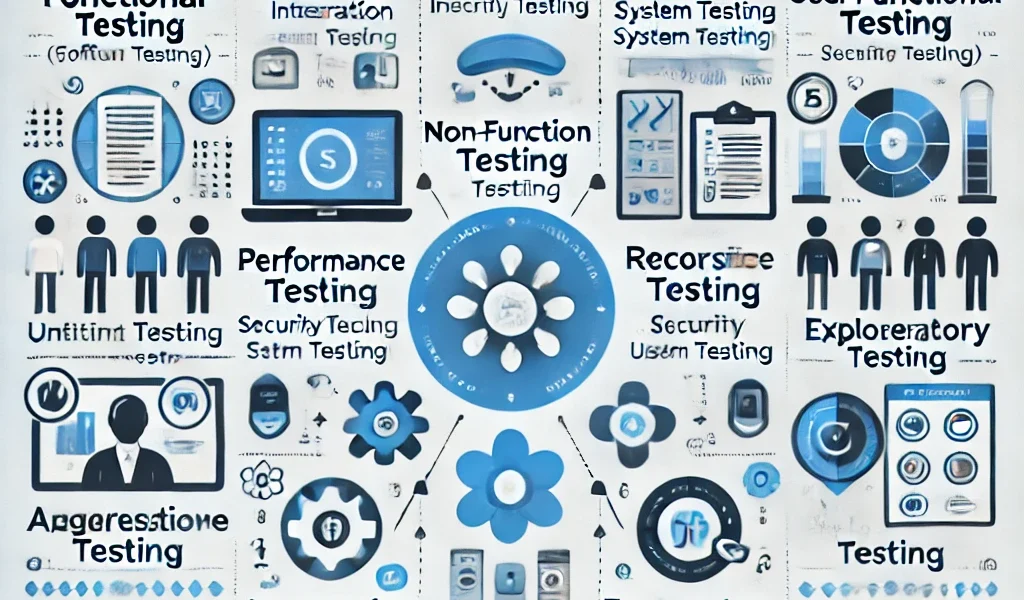 DALL·E 2025-02-01 17.43.33 - A visually appealing infographic illustrating different types of software testing. The infographic is divided into sections, each representing a categ